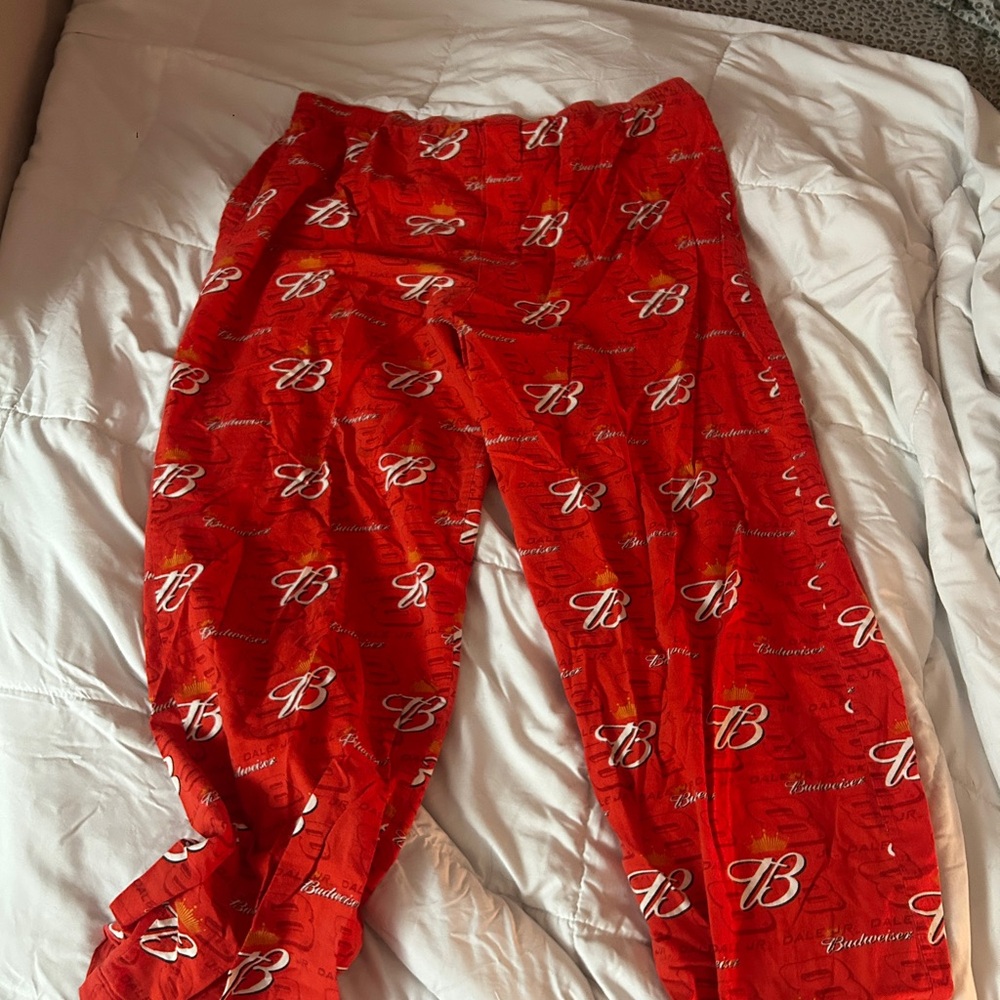 Budweiser Red Sweatpants for Casual Comfort